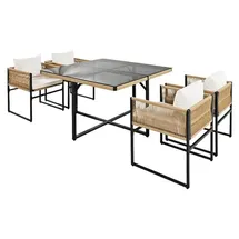 Estexo Cube Set 4-tlg. Beige/Schwarz