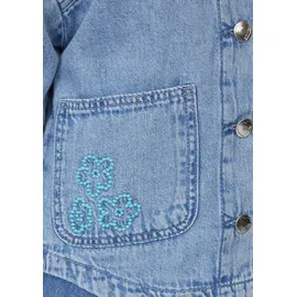 s.Oliver Jeanshemd mit Used-Effekt und Stickerei - 104