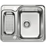 Blanco Lantos 6-IF Edelstahl Bürstfinish + Drehknopfventil