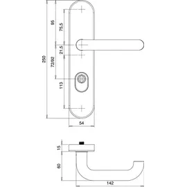 Edi Schutzgarnitur Logo 8755/9203 Alu.F1 grau/weiß