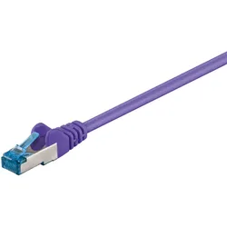 Goobay 1m CAT 6A Patchkabel, S/FTP (PiMF), Violett