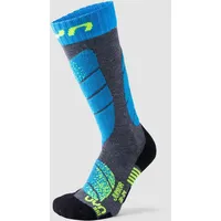 Uyn Skisocken Kinder medium grey melange/turquoise 24-26
