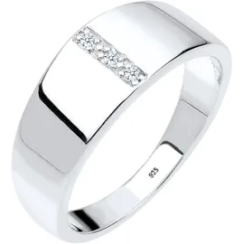 Elli DIAMONDS Basic Bandring Diamant (0.015 ct.) 925 Silber