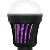 Exbuster Campingtisch Lampen: 2in1-UV-Insektenvernichter & Camping-Laterne mit Batterie, dimmbar (Camping-Tischlampe)