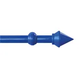 GARESA Gardinenstange GARESA "SEMARA", blau, L:240cm Ø:28mm, Holzwerkstoff, Kunststoff, Gardinenstangen, Vorhanggarnitur, Kunststoff, verlängerbar, mit Ringe/2 Lauf Gleiter