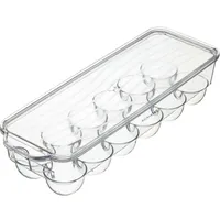 KitchenCraft Eierkorb 32,5 cm x 11,5 cm x 7,5 cm Transparent/Weiß