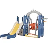 Baby Rutsche und Schaukel Set Kleinkind Climber Schaukel Set Freistehende Rutsche Baby Spielplatz Activity Center Spiel Set Indoor Outdoor Lange Rutsche Kinder Spielgeräte (Tower)