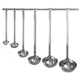 HENDI Schöpfkelle, tropfenfrei, Stück gemäß den HACCP, Dicke 2,7mm, Schöpflöffel, Suppenschöpfer, 1,0L, ø165x480mm, Edelstahl