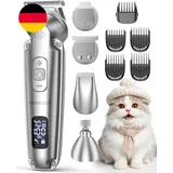 Oneisall 4-In-1 Leise Schermaschine Katze Hund, Hundeschermaschine Haarschneidem
