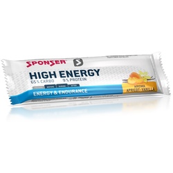 Sponser Riegel High Energy (hohe Energiedichte, optimale Verträglichkeit) Aprikose/Vanille 30x45g Box