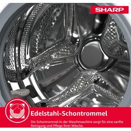 Sharp ES-NFB714CWA-DE Waschmaschine (7 kg, 1330 U/min)