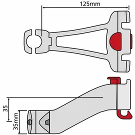 KLICKfix Lenkeradapter für Vorbau