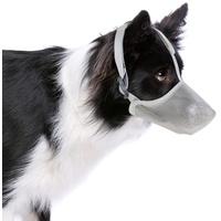 condinggen Pet Mesh Maulkorb, atmungsaktiv einstellbar Anti-Biss Anti-Bellen Mund Maske Schutzhülle für kleine mittlere große Hunde grau L