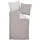 JANINE Interlock-Jersey Wendebettwäsche Gestreift Braun 155 x 220 cm + 80 x 80 cm