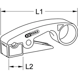 Abisolierwerkzeug Koaxialkabel, 7,5mm