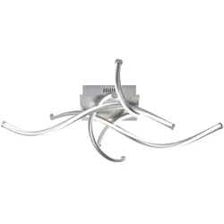 Paul Neuhaus, Q-MALINA, LED-Deckenleuchte, stahl, dimmbar, modern, Smart Home