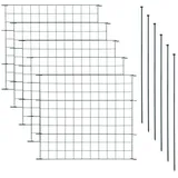 Estexo Teichzaun 5 Elemente 11tlg 5 x 65 cm Anthrazit