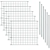 Estexo Teichzaun 5 Elemente 11tlg 5 x 65 cm Anthrazit