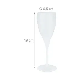 Relaxdays Sektglas 0,14 l 6-tlg.