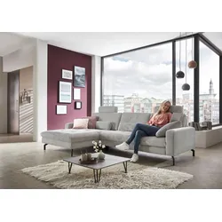Ecksofa DIE PLANBAR "MP-IN20110 L-Form mit Kaltschaum-Polsterung", grau, B:302cm H:87cm T:178cm, 100% Polyester, Sofas, optional mit Funktionen erhältlich