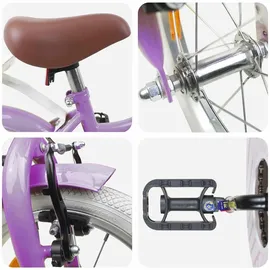 vidaXL Kinderfahrrad 14 Zoll lila