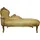 Casa Padrino Barock Chaiselongue Gold Muster / Gold - Barock Möbel