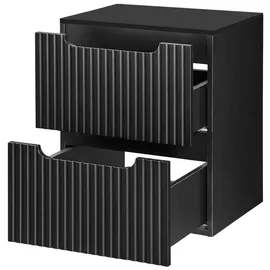 [en.casa] Waschbeckenunterschrank Skelbolu 50,4 x 59,5 x 40 cm Schwarz