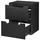 [en.casa] Waschbeckenunterschrank Skelbolu 50,4 x 59,5 x 40 cm Schwarz