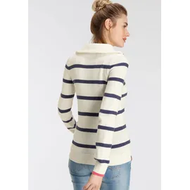 KangaROOS Troyer mit Reißverschluss im klassischen Streifen-Design blau