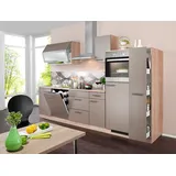 WIHO KÜCHEN Küchenzeile »Montana«, mit E-Geräten, Breite 300 cm braun