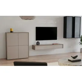 CaliCosy Stream TV-Lowboard 160 cm Beige Holzwerkstoff