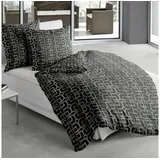 TRAUMSCHLAF Bettwäsche Lago, Mako Satin, 2 teilig, tolle Mako-Satin Qualität grau