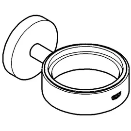 Grohe Seifenhalter Silber