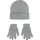 Levi's CORE BATWING BEANIE/GLOVES grau