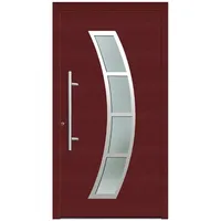KNOCK Flügelüberdeckende Kunstoff-Haustür »Terra«, purpur - rot