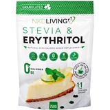 Stevia und Erythritol - 1:1 Natürlicher, kalorienfreier Zuckerersatz in Granulatform - 750g