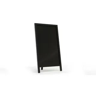 ALLboards Kundenstopper, SCHWARZ, Aufsteller mit Kreidefläche, einseitig 78×44 cm, Werbeaufsteller