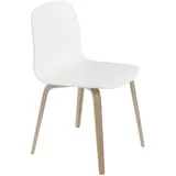 Muuto Visu Chair, wood base, weiß / eiche natur