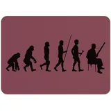 Tischset mit Unterseite aus Kork, Rot, Evolution Fagott, Windfagott, Musikinstrument, groß, 39,5 x 28,5 cm