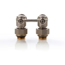 Simplex Hahnblock E1/50 Standard, Eckform, für Heizkörper mit 1⁄2 Zoll IG