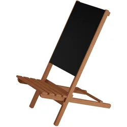 Erst-Holz Wikingerstuhl-Set Lagerfeuerstuhl Anglerstuhl Strandstuhl Partystuhl Stofffarbe schwarz V-10-365