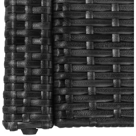 vidaXL Polyrattan Gartenset 5-tlg. schwarz 43972