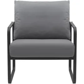 CLP Lounger Manea grau/Kunstleder
