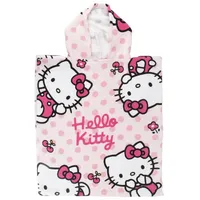HELLO KITTY Badeponcho für Kinder Hochwertiger Frottee aus Microfaser