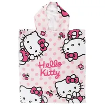 HELLO KITTY Badeponcho für Kinder Hochwertiger Frottee aus Microfaser