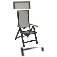 Merxx Itanos Gartensessel 59,5 x 71 x 115 cm grau klappbar