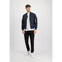 Alpha Industries MA-1 VF Authentic Overdyed Herren Bomberjacke, Größe:L, Farbe:Rep.Blue - Blau,