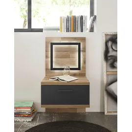 Begabino Nachtschrank Dallas 50 x 40 x 94 cm Beige