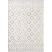 Carpet City Kurzflor Teppich Creme, - 120x170 cm -
