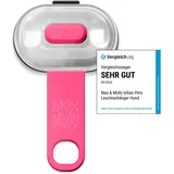 Max & Molly Matrix Ultra LED, Hundelicht für Geschirr, Leine & Halsband, Rose, Wasserfest, USB Wiederaufladbar, Hundelampe LED, Hunde Leuchtanhänger für mehr Sicherheit bei Nacht